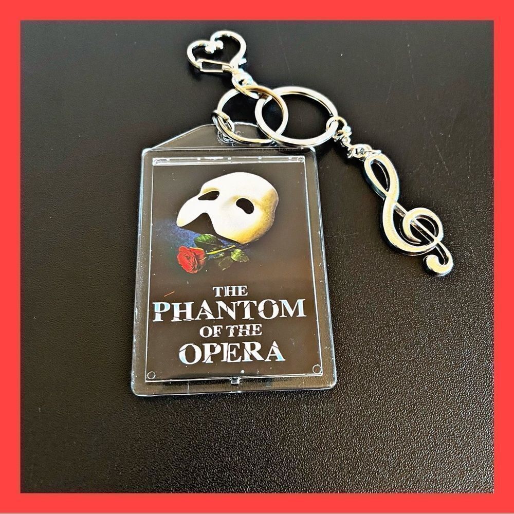 *30off3* Phantom Of The Opera Keychain. Musical Theater Fan Will Love Your Gift.